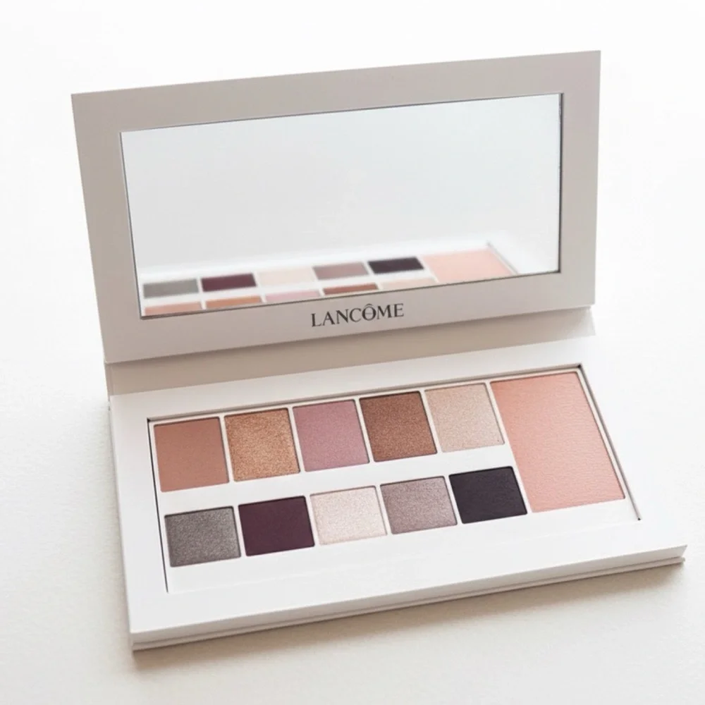 Lancôme Neutral Glam Eyeshadow Palette 10 Shades Highlighter NWT New Make up
